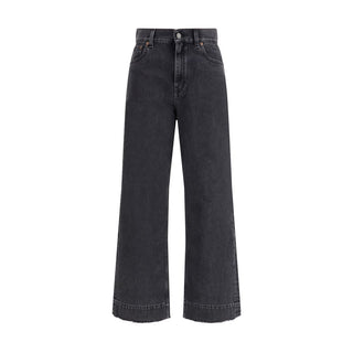 Chloé Black Cotton High-Waisted Jean