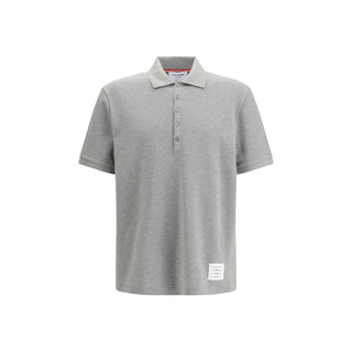 Thom Browne Gray Cotton Polo Shirt