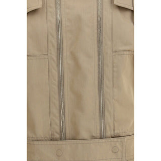 Fendi Beige Cotton Full-Length Jacket
