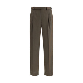 Brioni Bicolor Fleece Wool Casual Pants